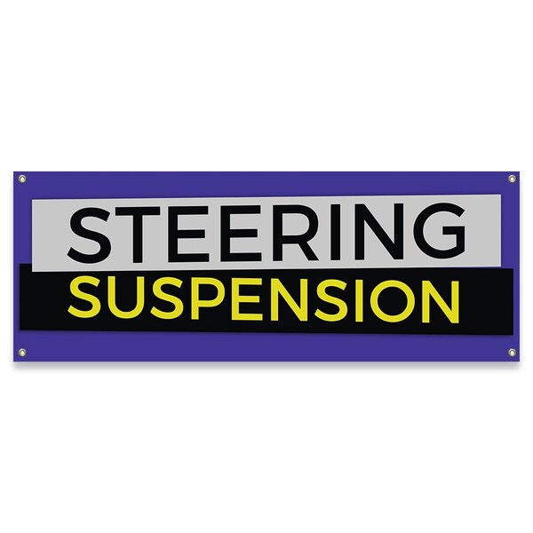 Signmission Steering Suspension Banner Concession Stand Food Truck Single Sided B-30159 - main